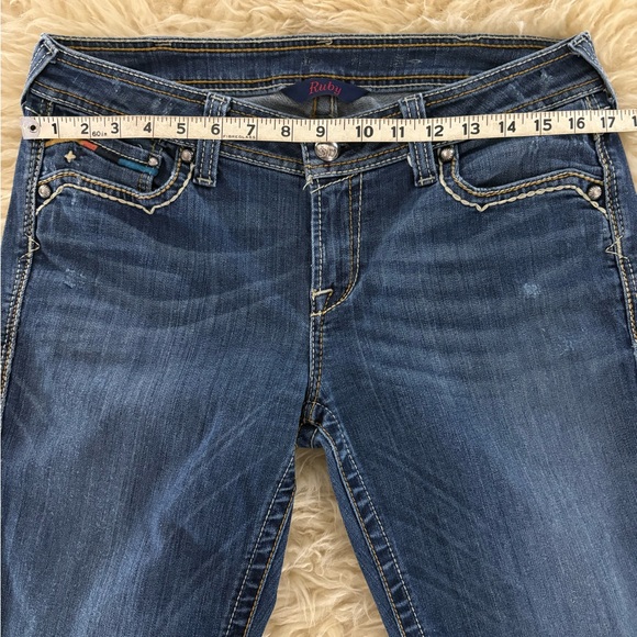 Ariat Ruby Bootcut Perfect Rise Embroidered Jeans - Picture 6 of 12